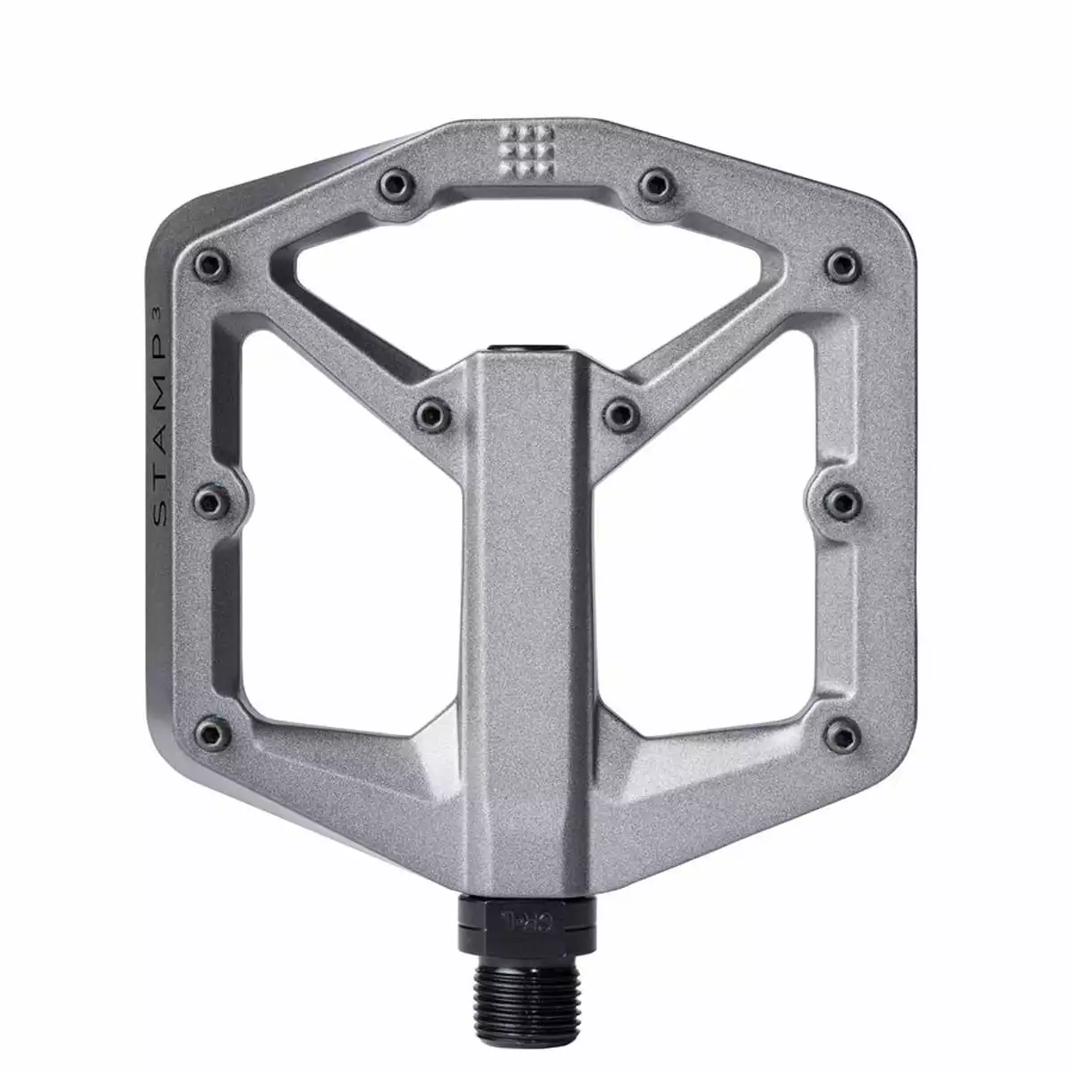 Crankbrothers Stamp 3 Magnesium Platform Pedals Small - Grigio 3 Crankbrothers Stamp 3 Magnesium Platform Pedals Small - Grigio