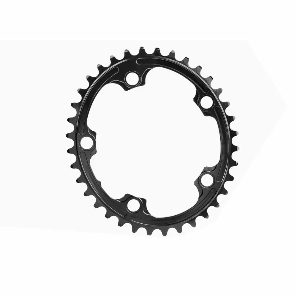 Absolute Black Ingranaggio Shimano Road - Ovale - 110 BCD 5 Fori - Nero 5 Absolute Black Ingranaggio Shimano Road - Ovale - 110 BCD 5 Fori - Nero - immagine 3
