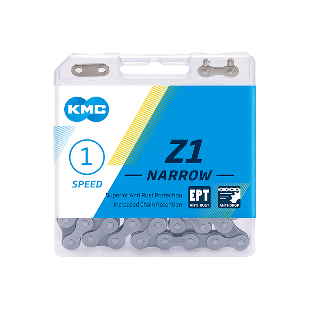 KMC Catena Z1 Narrow EPT 1 Velocità, 112 Maglie - Argento 3 KMC Catena Z1 Narrow EPT 1 Velocità, 112 Maglie - Argento