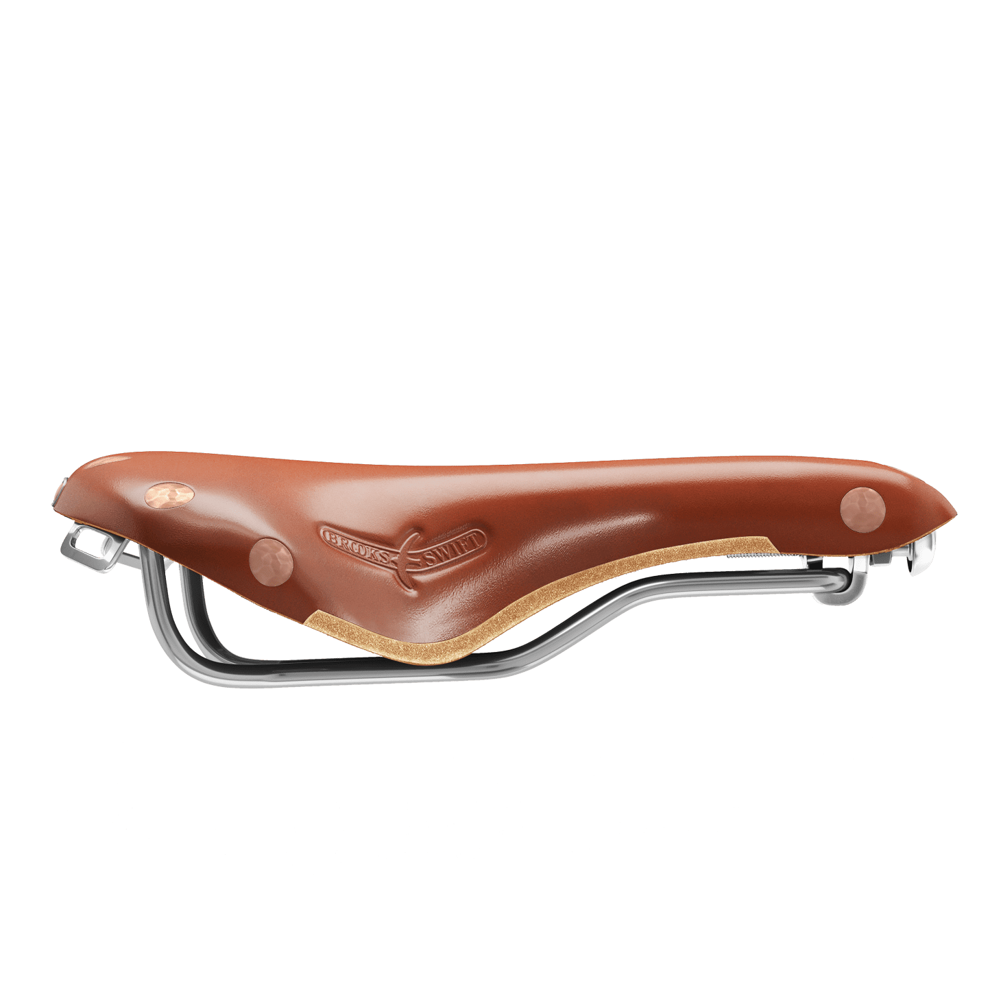 BROOKS Sella Swift Chrome - Marrone/Marrone 3 BROOKS Sella Swift Chrome - Marrone/Marrone