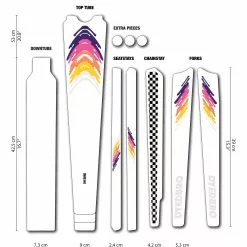 Dyedbro Kit Di Protezione Del Telaio In Ghiaia 80s - Mat