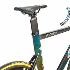 Cinelli Telaio Vigorelli - Arcobaleno -Vendite Bici da città elettriche Cinelli Vigorelli Track Singlespeed Frameset Rainbow Grey6