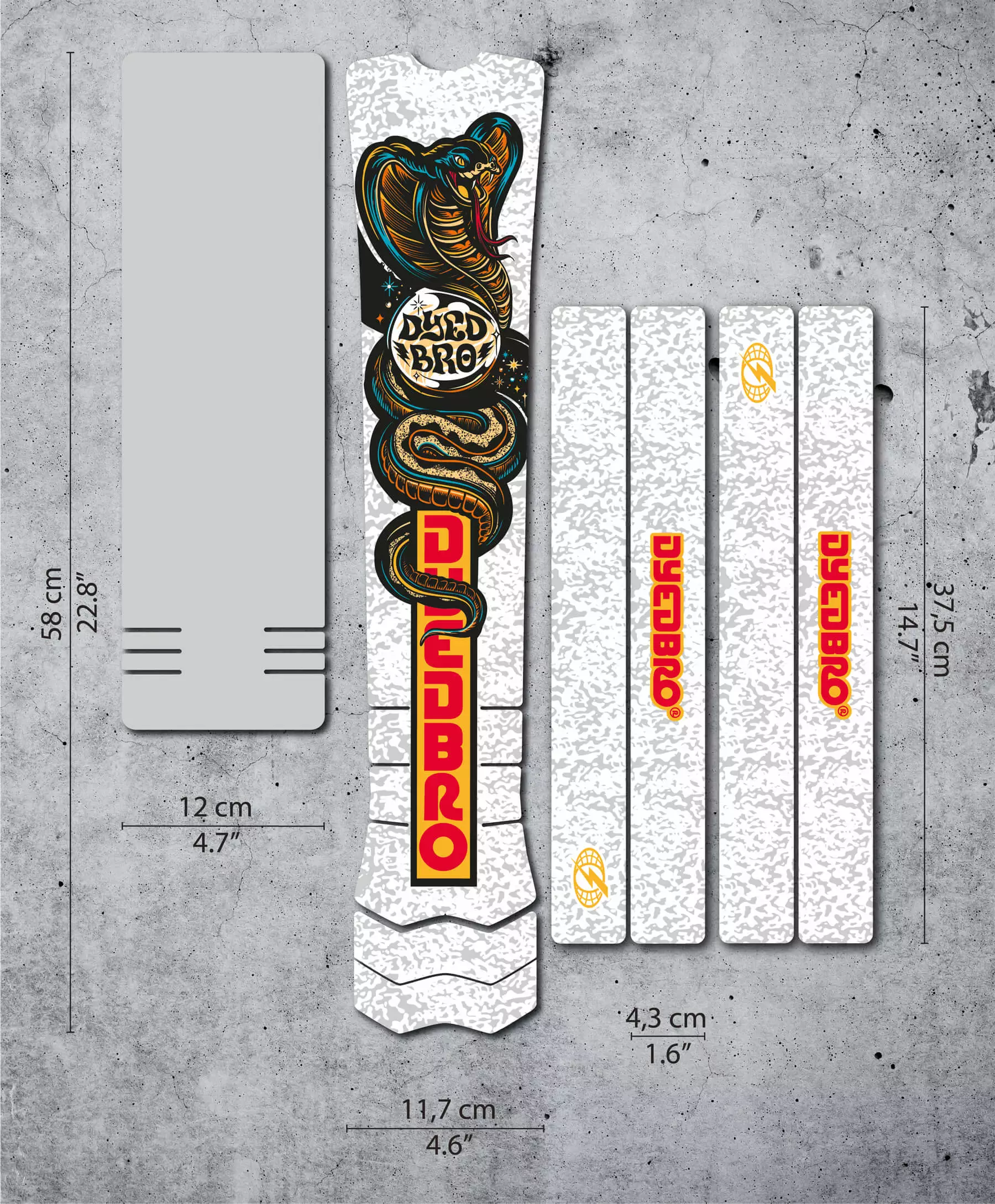 Dyedbro Kit Di Protezione Del Telaio Per E-Bike RRR Matte - Bianco 3 Dyedbro Kit Di Protezione Del Telaio Per E-Bike RRR Matte - Bianco