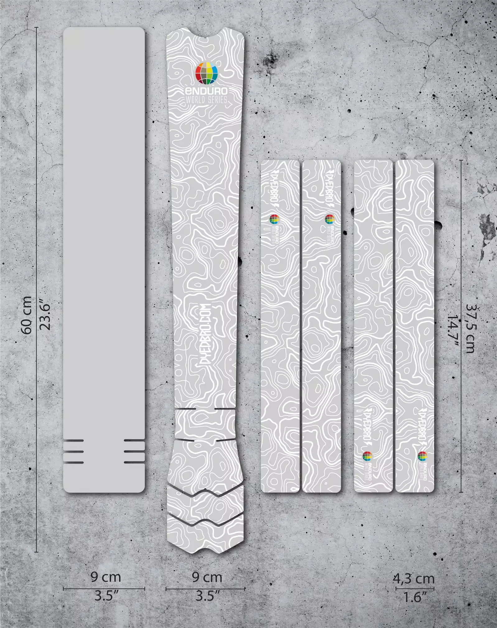 Dyedbro Kit Di Protezione Del Telaio - EWS Mountains - Bianco Opaco 3 Dyedbro Kit Di Protezione Del Telaio - EWS Mountains - Bianco Opaco