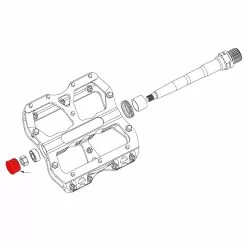 Reverse Tappo Dell'asse Per Pedali Escape