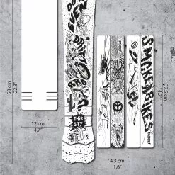 Dyedbro Kit Di Protezione Del Telaio Per E-Bike Fluor - Nero Opaco