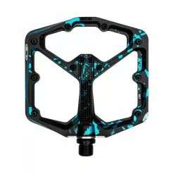 Crankbrothers Timbro 7 Pedale A Piattaforma Grande - Edizione Limitata Splatter Nero/Blu