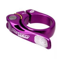 Reverse Morsetto Per Sella Long Life 34.9mm - Viola