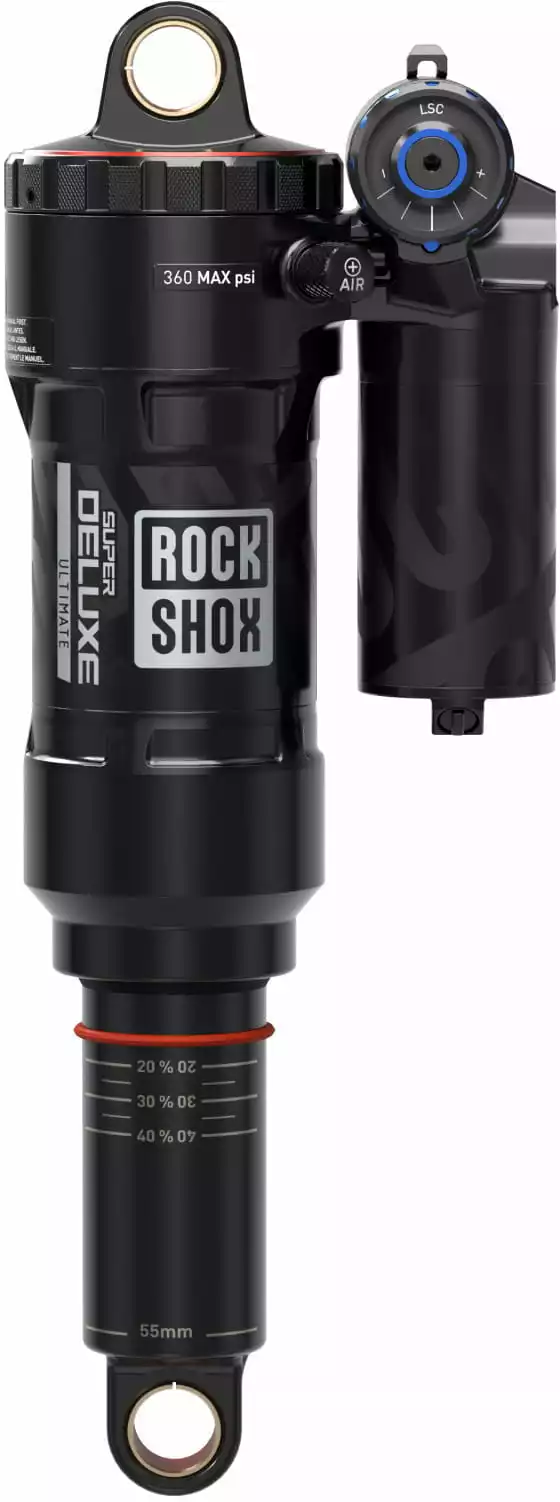 Rock-shox Super Deluxe Ultimate Debon Air+ RC2T, 210x55 Mm Standard/Standard - Nero 6 Rock-shox Super Deluxe Ultimate Debon Air+ RC2T, 210x55 Mm Standard/Standard - Nero - immagine 4